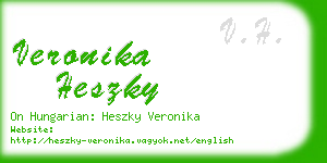 veronika heszky business card